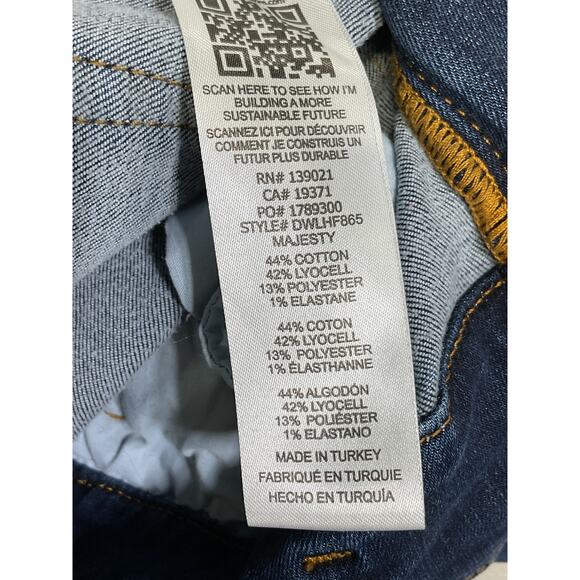 Frame Double Waistband Blue High Waist Flare Denim Jeans Size 29 - Picture 5 of 5